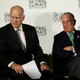 California Gov. Jerry Brown, left, and Michael Bloomberg listen to questions during a news conference at the Global Action Climate Summit Thursday, Sept. 13, 2018, in San Francisco. Gov. Brown started his global climate summit by saying that President Donald Trump will likely be remembered as a liar and fool when it comes to the environment. The Democratic Brown and former New York City Mayor Michael Bloomberg held a press conference Thursday on the first full day of the summit that is partly a rebuke of the Trump administration. (AP Photo/Eric Risberg)
